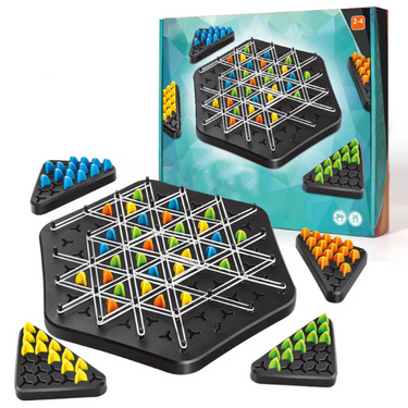 Triangle Tactics Bordspel | Strategisch Spel voor 2-4 Spelers, 8+ – Ontwikkel Je Denkvaardigheden en Samenwerking 1